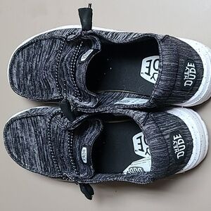 Dark grey size 7 Hey Dudes - ladies